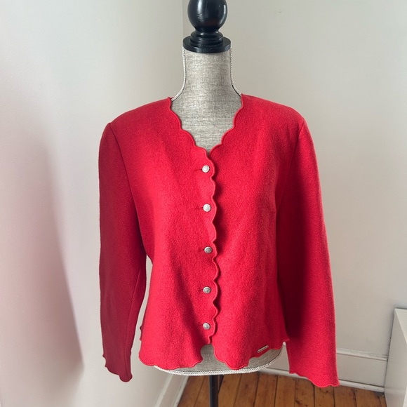 Geiger Collections Wool Cardigan Size 40 - Picture 6 of 12